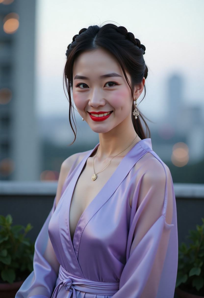 晨光里的小镇海报